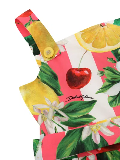 Dolce & Gabbana Colorful Jumpsuit In Yellow