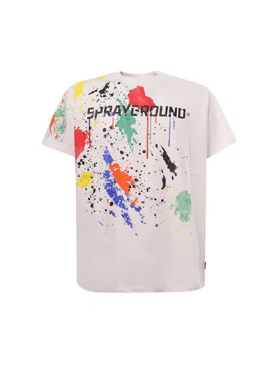 Shop Sprayground T-shirt  In White