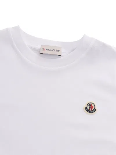 Shop Moncler White T-shirt With Logo