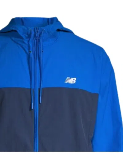 Shop New Balance Athletics Woven Jacket In Blue Oasis