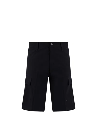 Shop Carhartt Bermuda Shorts In Black Rinsed