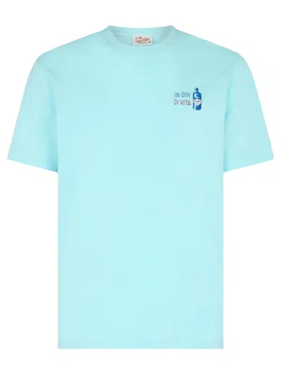 Shop Mc2 Saint Barth T-shirt With Embroidery In Gin Vita Emb