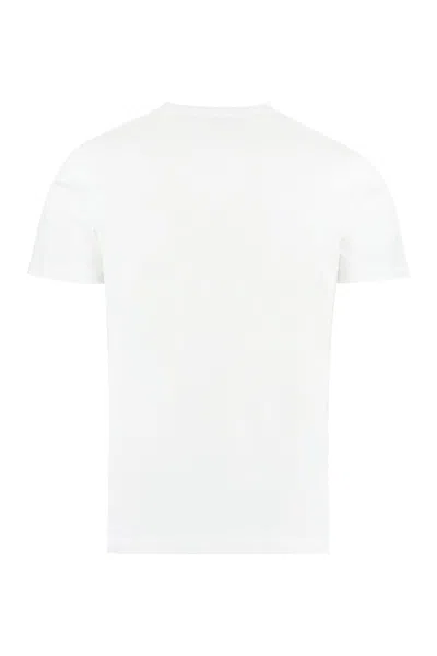 Shop Versace Medusa Detail Cotton T-shirt In White
