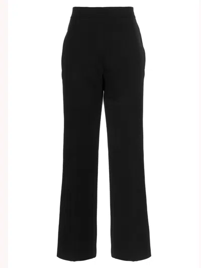 Jil Sander Pressed-crease Flared Cropped Trousers In Black