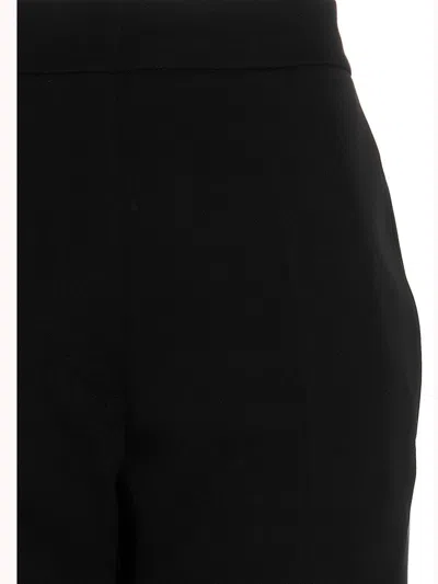 Jil Sander Pressed-crease Flared Cropped Trousers In Black