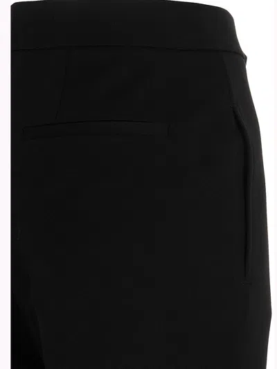 Jil Sander Pressed-crease Flared Cropped Trousers In Black