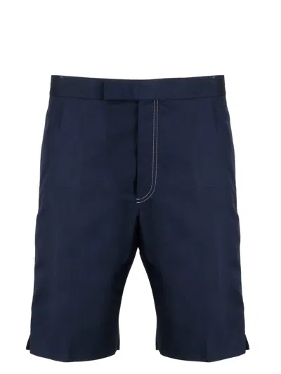 Shop Thom Browne Bermuda Shorts In Blue