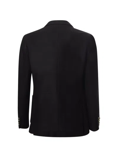 Shop Circolo 1901 Double-breasted Jacket Circolo In Black
