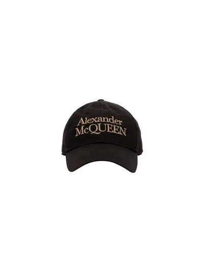 Shop Alexander Mcqueen Mcqueen Stacked Hat In Black/beige