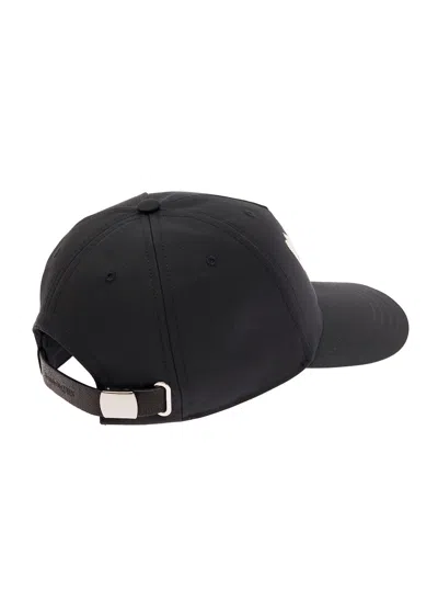 Shop Alexander Mcqueen Black Logo-printed Hat Man
