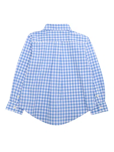 Shop Polo Ralph Lauren Checked Cotton Shirt In Blue