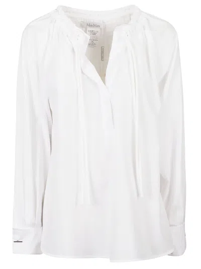 Shop Max Mara Ario Blouse In White