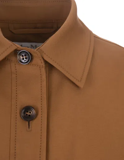 Shop Max Mara Light Brown Agiate Jacket In Cuoio
