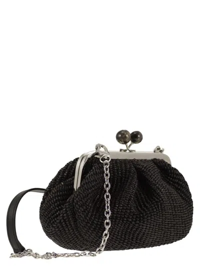 Shop Weekend Max Mara Chain Link Small Clutch Bag In Black
