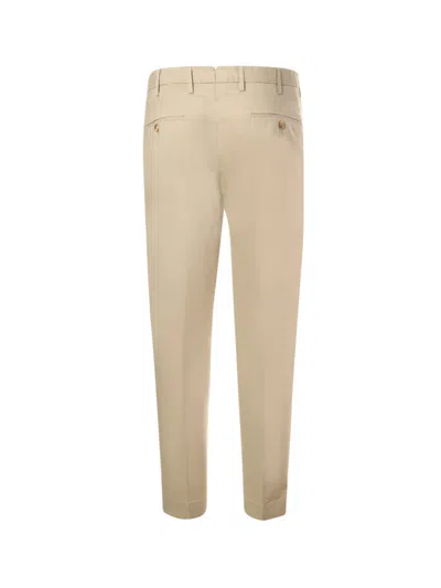 Shop Incotex Trousers With Pleats In Beige