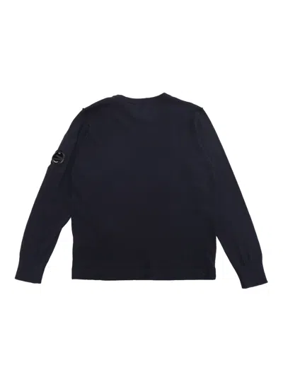 Shop C.p. Company Undersixteen Black Sweater In Blue