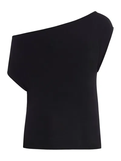 Shop Bottega Veneta Fluid Knit Top In Black