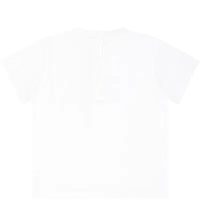 Shop Balmain White T-shirt For Babykids With Logo