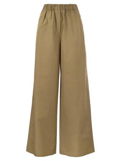 Shop Max Mara High Waisted Wide-leg Trousers In Argilla