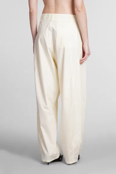 Shop Darkpark Phebe Pants In Yellow Cotton In Light Yellow