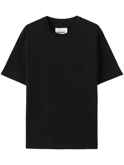 Shop Jil Sander T-shirts And Polos Black In Nero