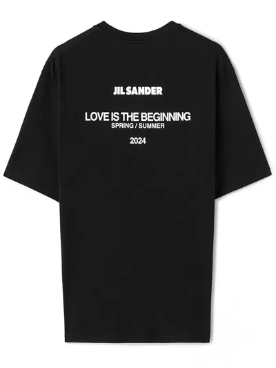 Shop Jil Sander T-shirts And Polos Black In Nero