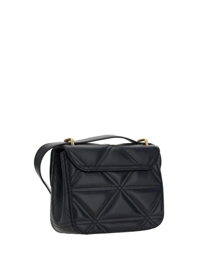 Shop Vivienne Westwood Quilted Flap Shoulder Bag In Black
