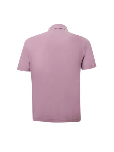 Shop Zanone Polo  In Pink