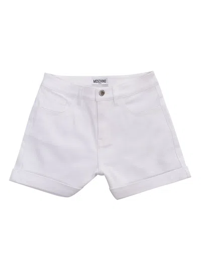 Shop Moschino White Shorts