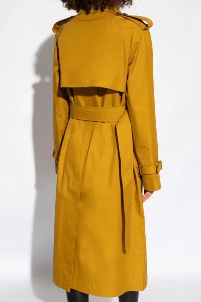Shop Burberry Belted Trench Coat In Manilla