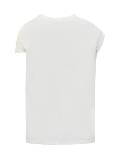 Dsquared2 White Knotted T-shirt In Bianco