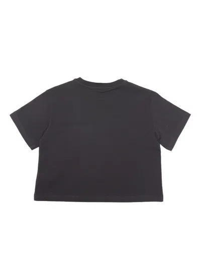 Shop Dolce & Gabbana D&g Black Cropped T-shirt
