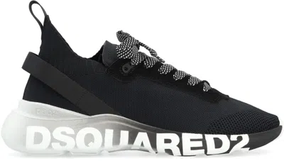 Shop Dsquared2 Fly Low-top Sneakers In Nero