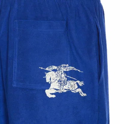 Shop Burberry Ekd-print Drawstring Shorts In Knight
