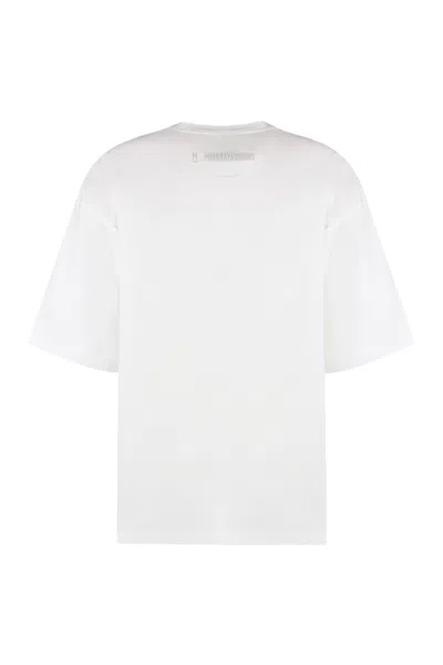 Shop Miharayasuhiro Cotton Crew-neck T-shirt In White
