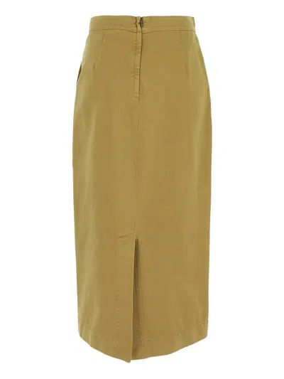 Shop Max Mara Denver Skirt In Dark Yellow