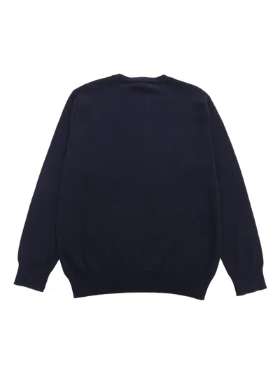 Shop Il Gufo Blue Tricot Sweatshirt