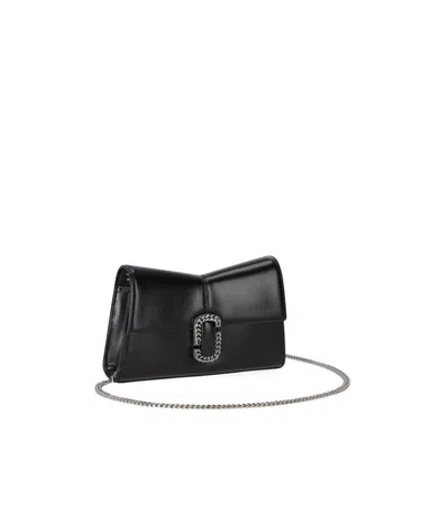 Shop Marc Jacobs The St. Marc Chain Wallet In Nero