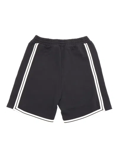 Shop Palm Angels Black And White Shorts