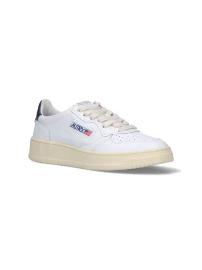 Shop Autry Medalist Low Sneakers In Wht/space