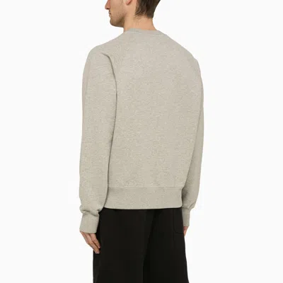 Shop Ami Alexandre Mattiussi Ami De Coeur Light Grey Sweatshirt