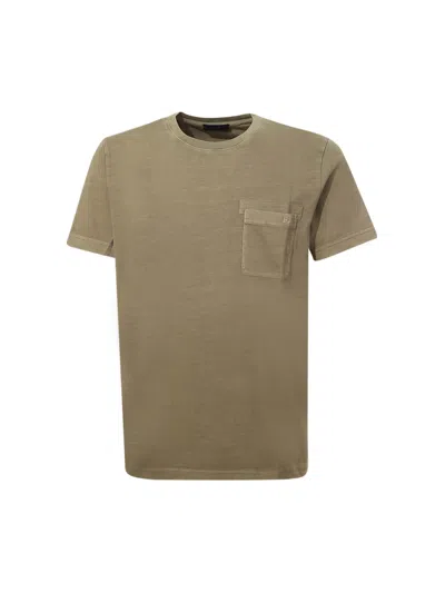 Shop Fay T-shirt  In Military