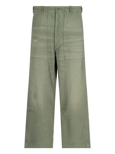 Shop Ralph Lauren Wide Pants In Green
