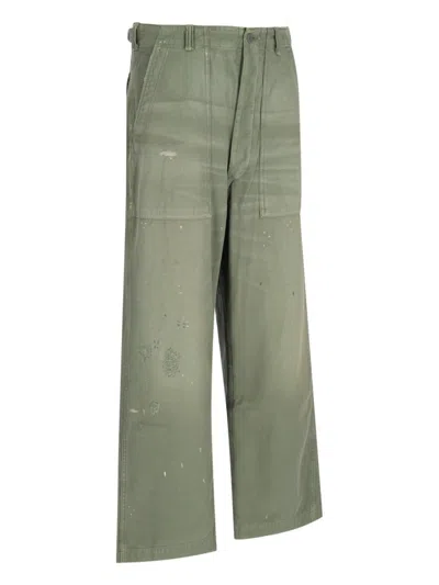 Shop Ralph Lauren Wide Pants In Green