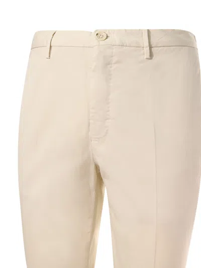Shop Incotex Trousers In Cream