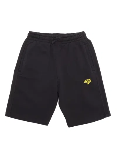 Shop Off-white Sporty Black Bermuda Shorts
