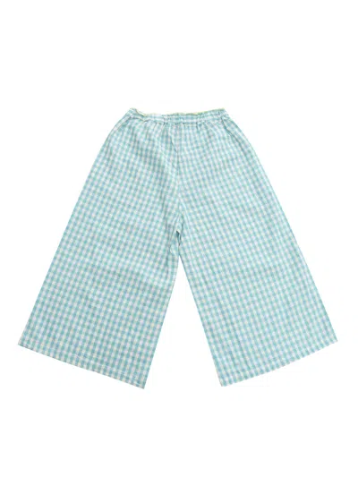 Shop Bobo Choses Checked Bermuda Shorts In Light Blue