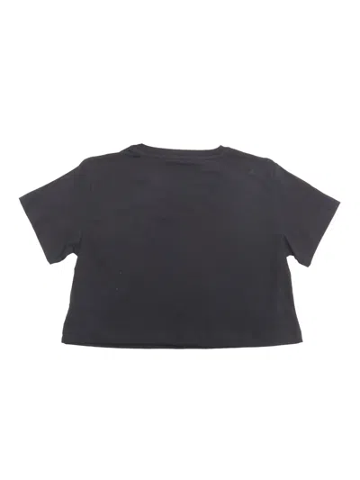 Shop Balmain Black Cropped T-shirt