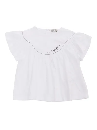Shop Il Gufo White T-shirt With Logo