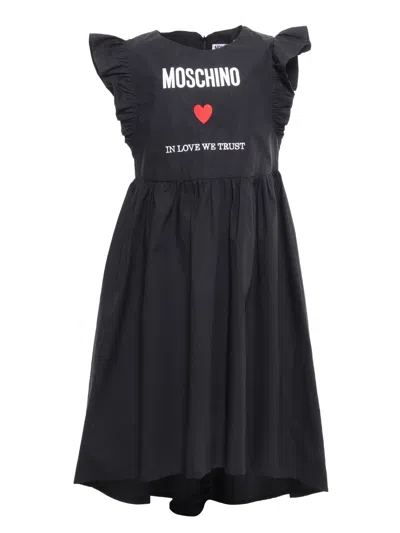 Shop Moschino Black Long Dress